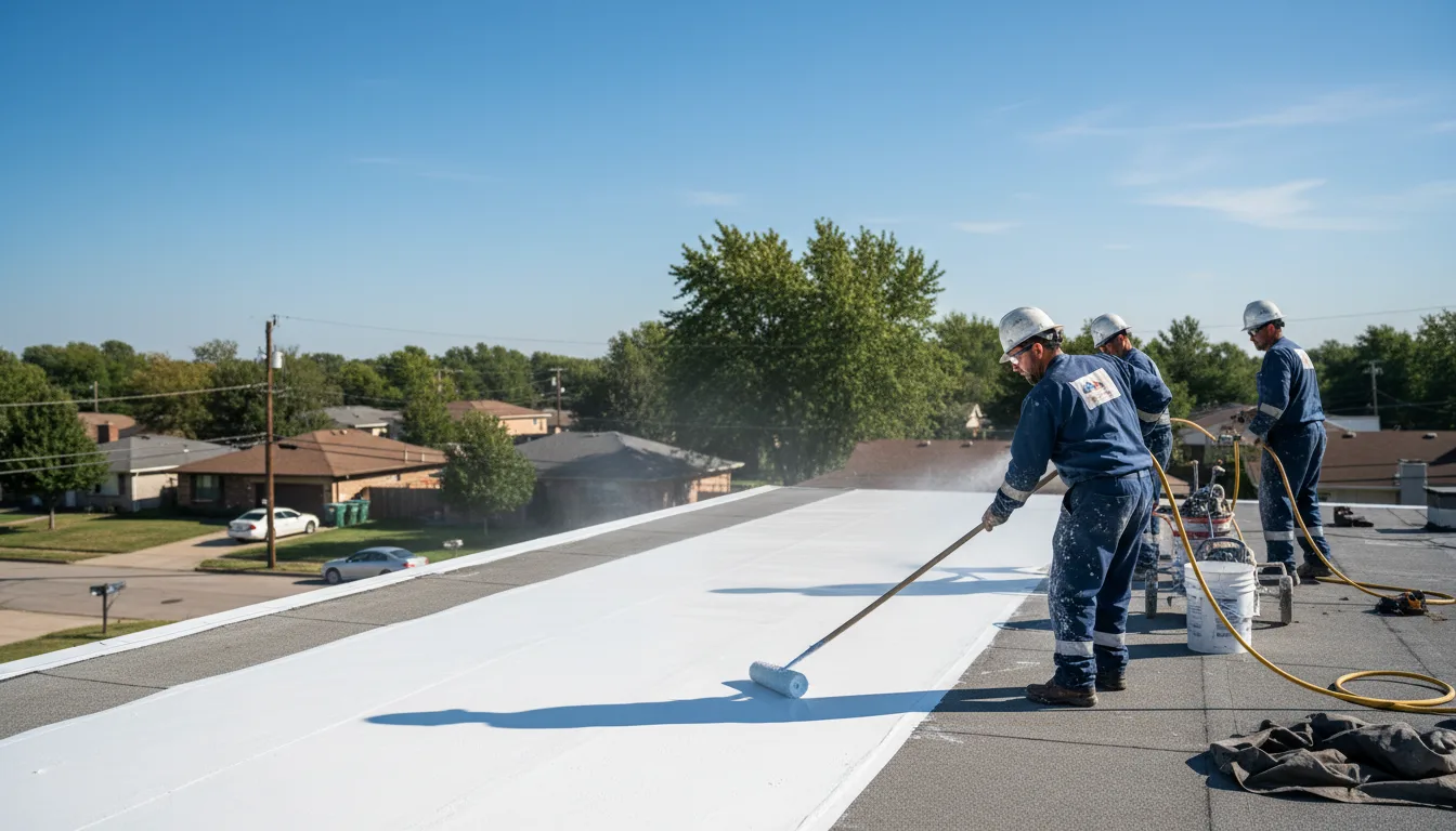 Commercial roof coating in Isonville, KY near me